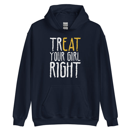Treat Your Girl Right Awareness Hoodie for Women