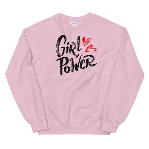 Girl Power Sweatshirt | Pink Women Empowerment Sweatshirt