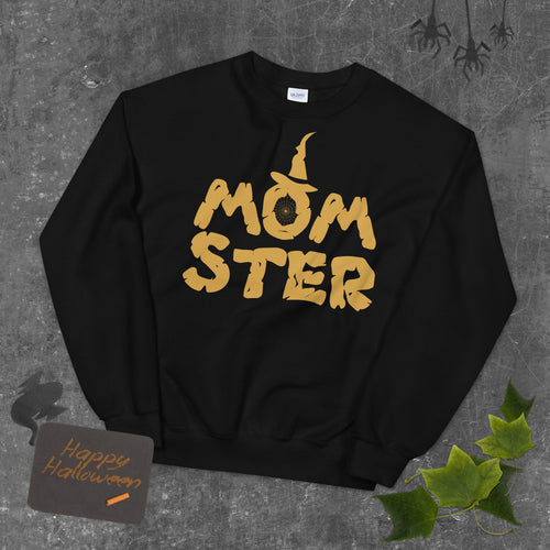 Momster Halloween Crewneck Sweatshirt for Mom