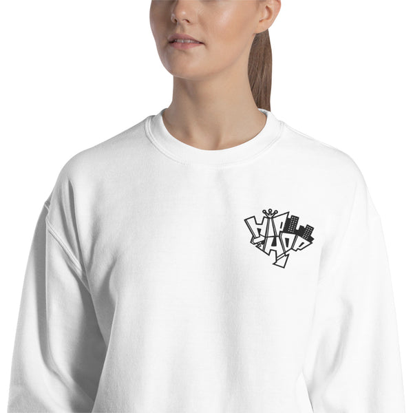 Hip Hop Graffiti Sweatshirt | Embroidered Hip Hop Pullover Crewneck