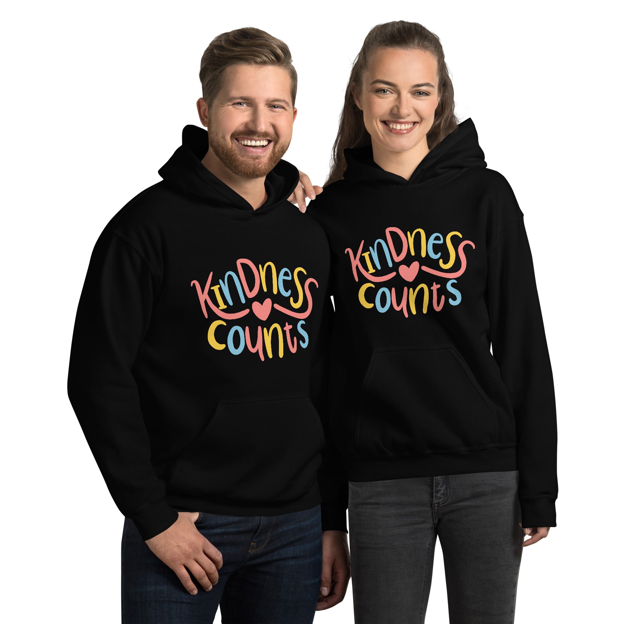 Kindness Counts Inspirational Hooded Sweatshirt for Women