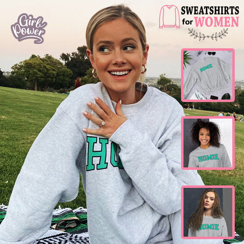 Homie Sweatshirt | Trusted Friend Slang Word Sweatshirt for Women