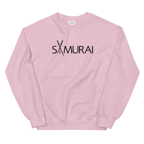 Pink Samurai Pullover Crewneck Sweatshirt for Women