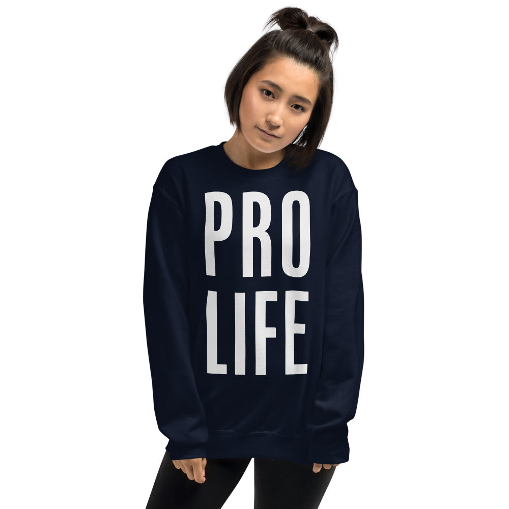 Pro Life Sweatshirt | Navy Pro Life Sweatshirt for Women
