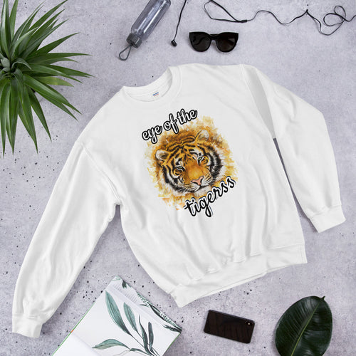 Eye Of The Tigress Crewneck Sweatshirt for Women