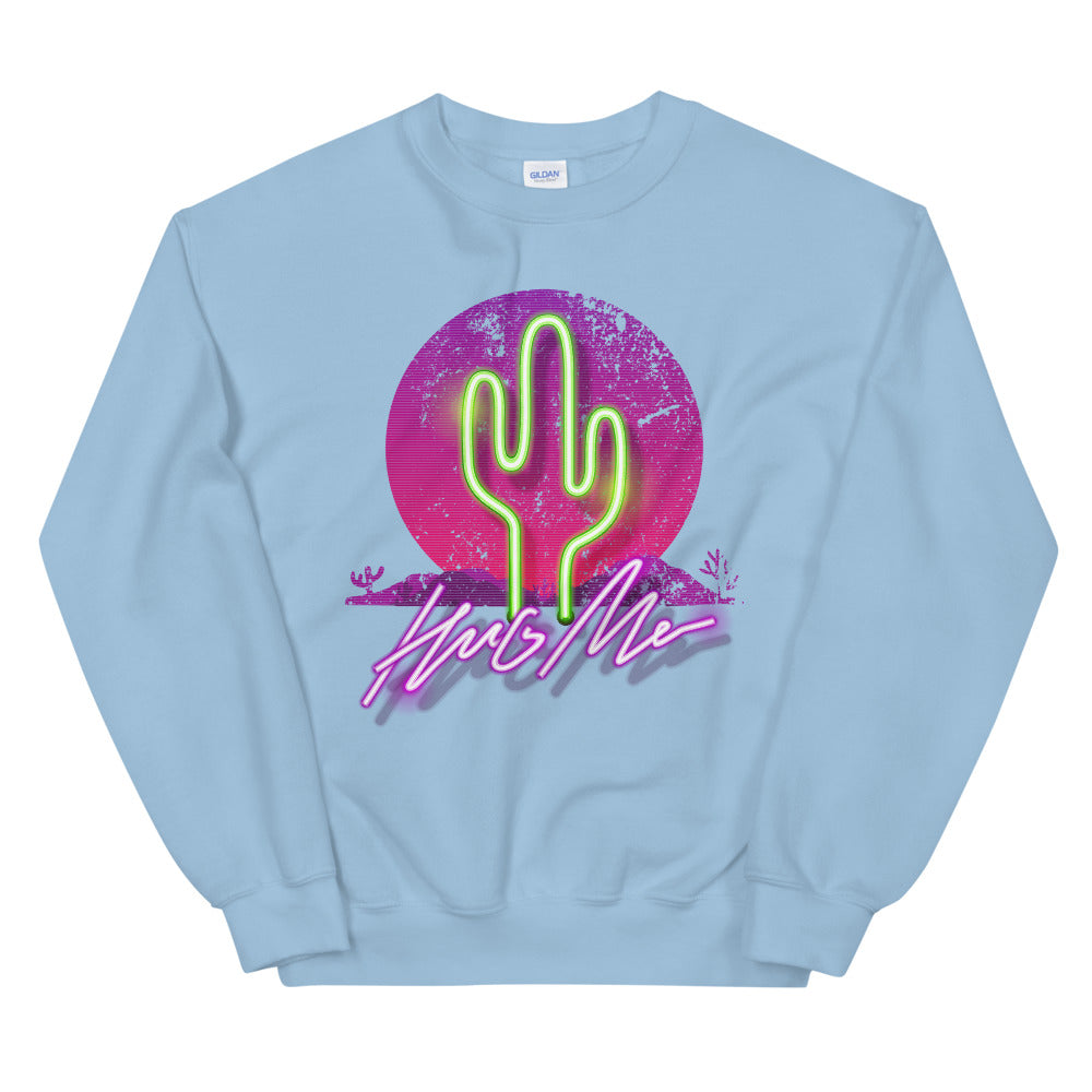 Hug Me Cactus Crewneck Sweatshirt for Women