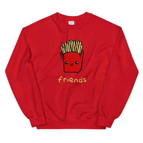 Friends Sweatshirt | Red Crewneck Friends Sweatshirt for Women & Girls