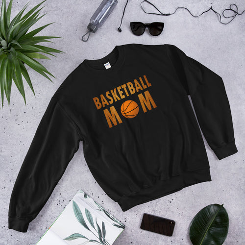 Basketball Mom Meme Pullover Crewneck Sweatshirt for Mothers Day