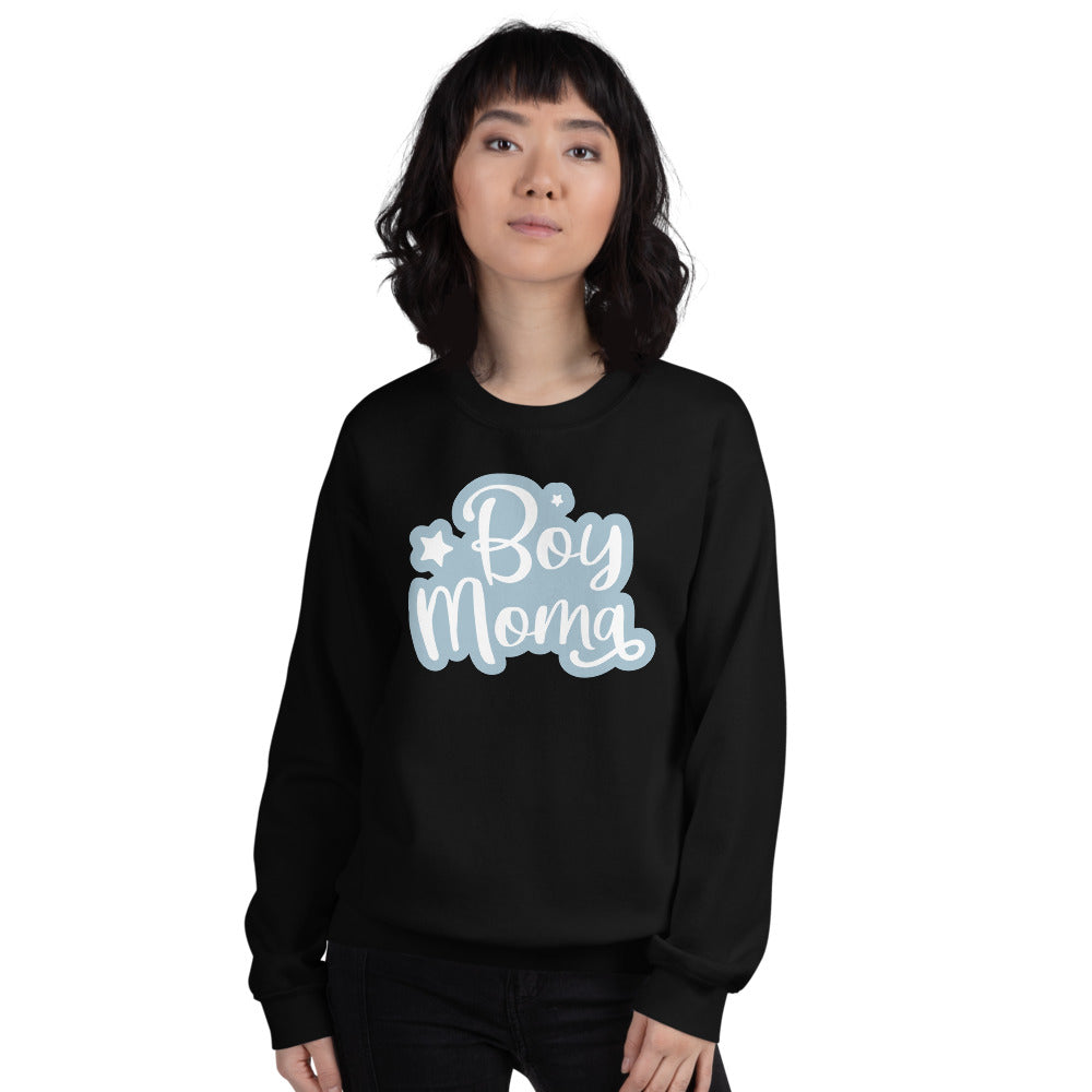 Boy Mom sweatshirt Sweatshirt in Black Color for Women