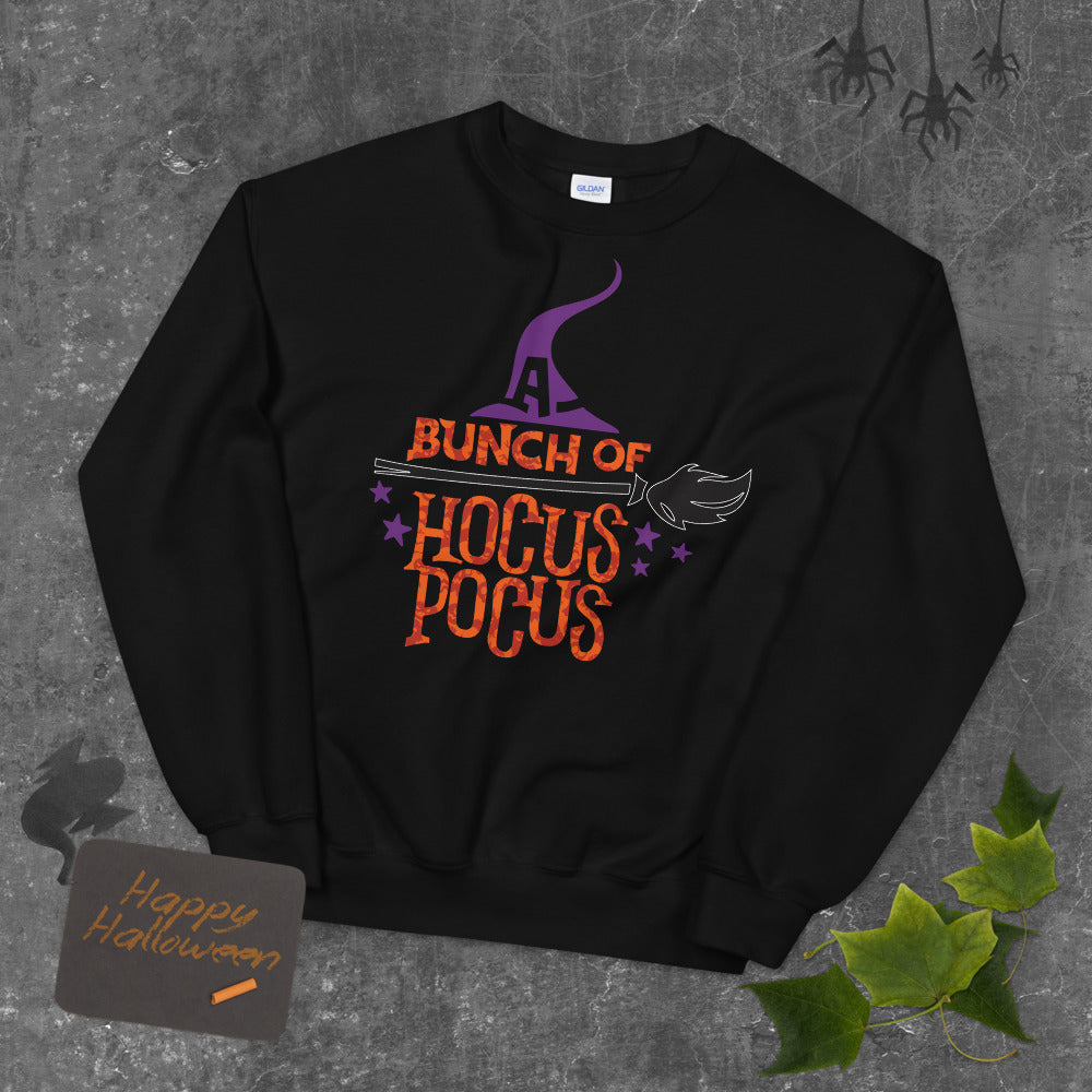 A Bunch of Hocus Pocus Halloween Crewneck Sweatshirt