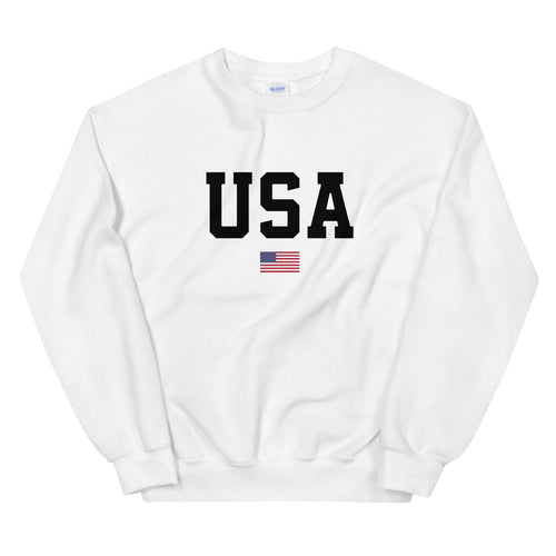USA Sweatshirt | United States of America Flag Sweatshirt for Women