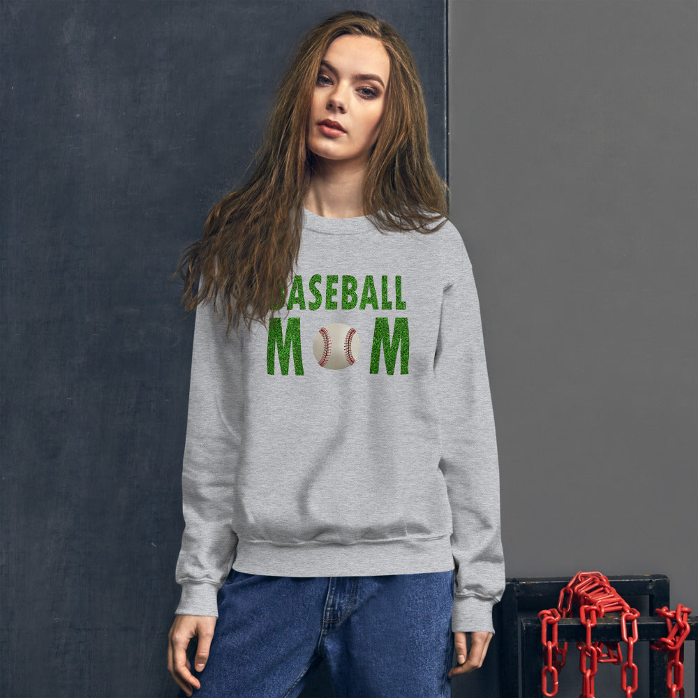 Baseball Mom Meme Crewneck Sweatshirt for Mother