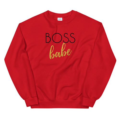 Boss Babe Sweatshirt | Cool Motivational Memes Sweatshirt for Women