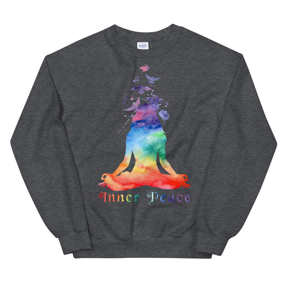 Yoga Inner Peace Crewneck Sweatshirt for Women