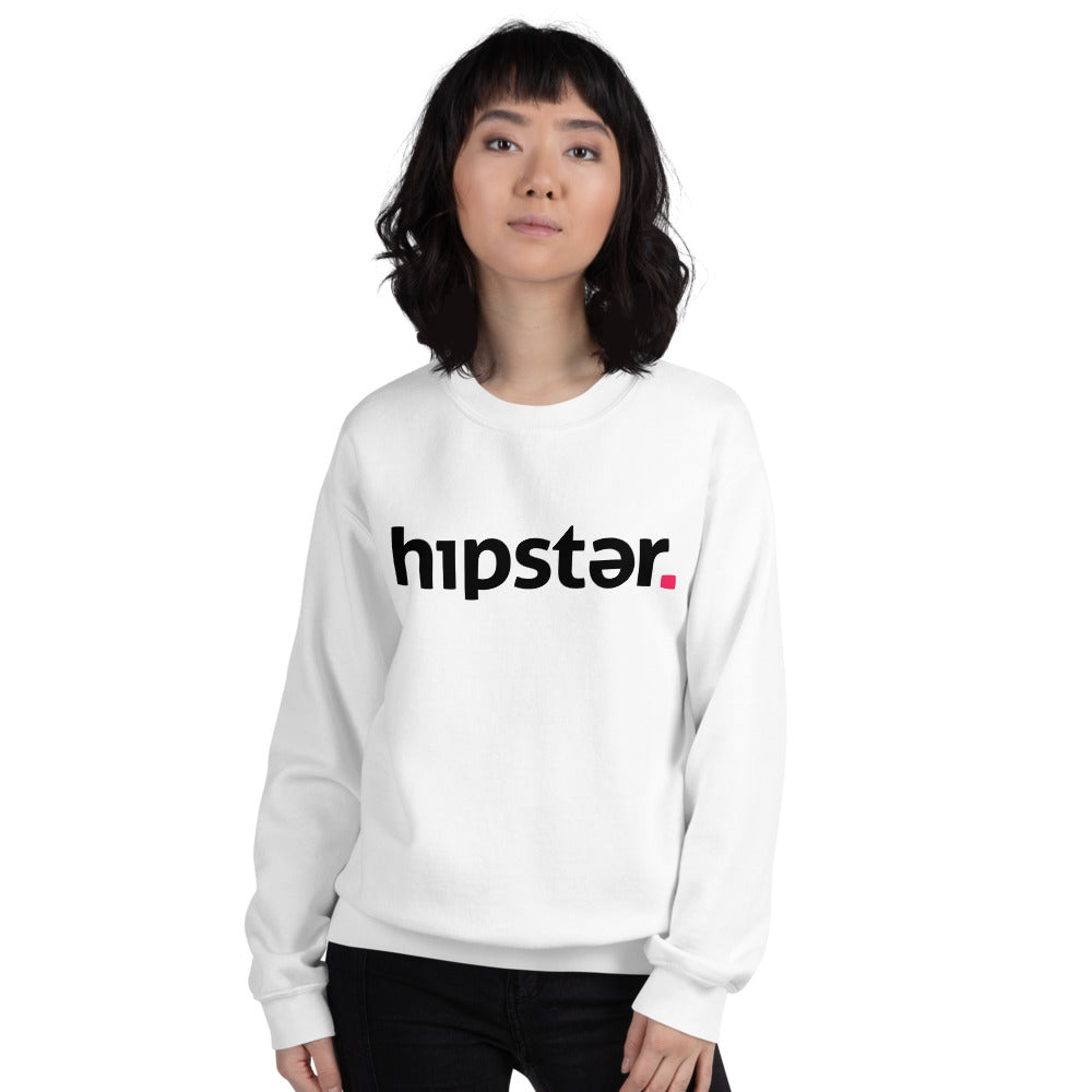 Hipster Sweatshirt | One Word Crewneck Hipster Girl Clothing