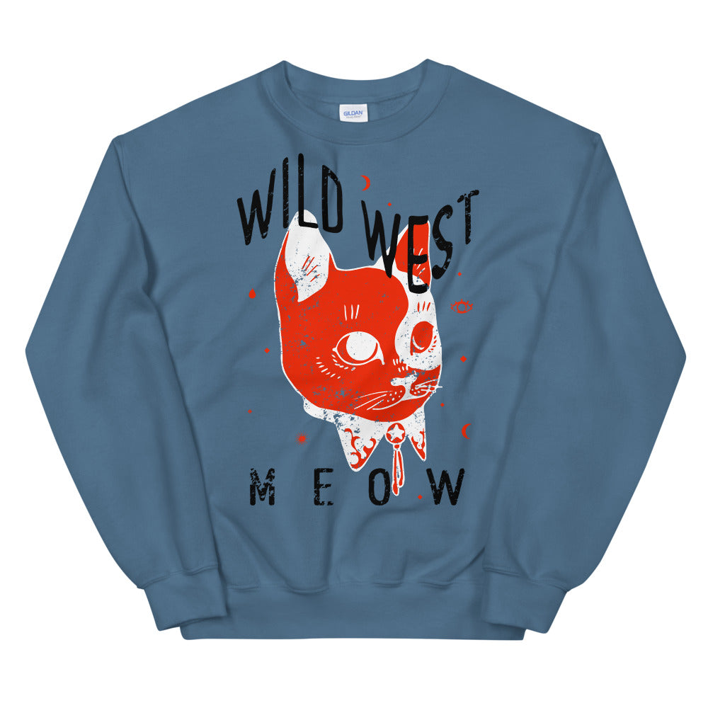 Wild West Meow Empowerment Crewneck Sweatshirt