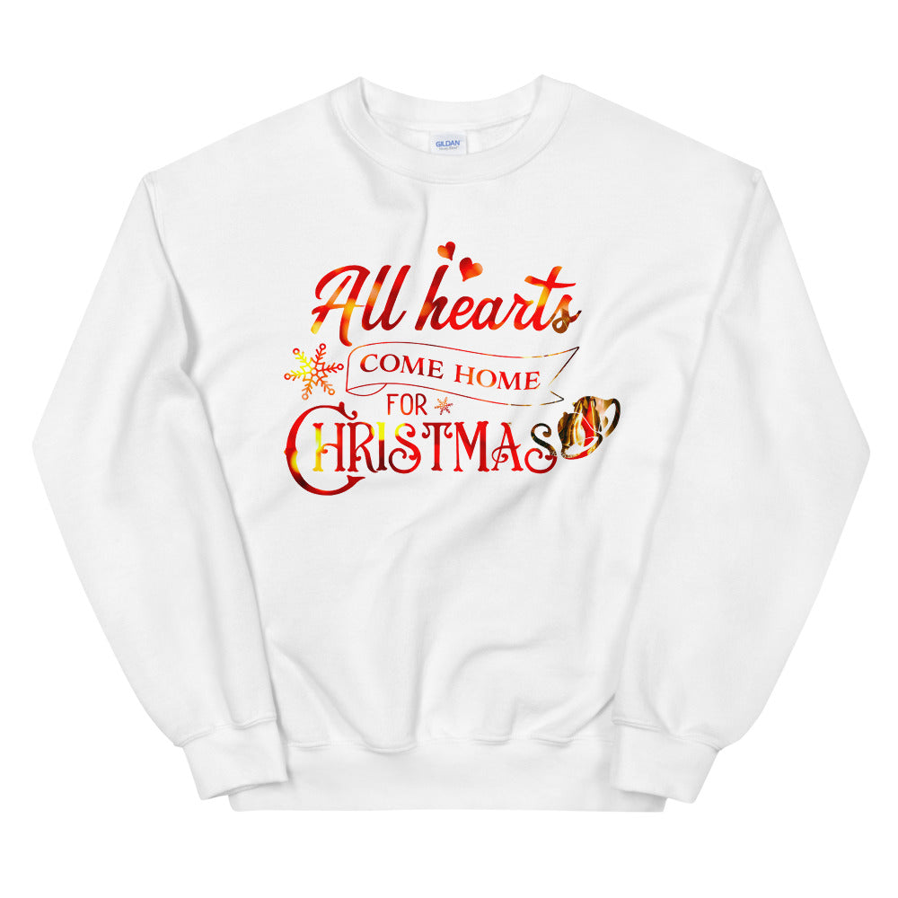 All Hearts Come Home For Christmas Sweatshirt for Women
