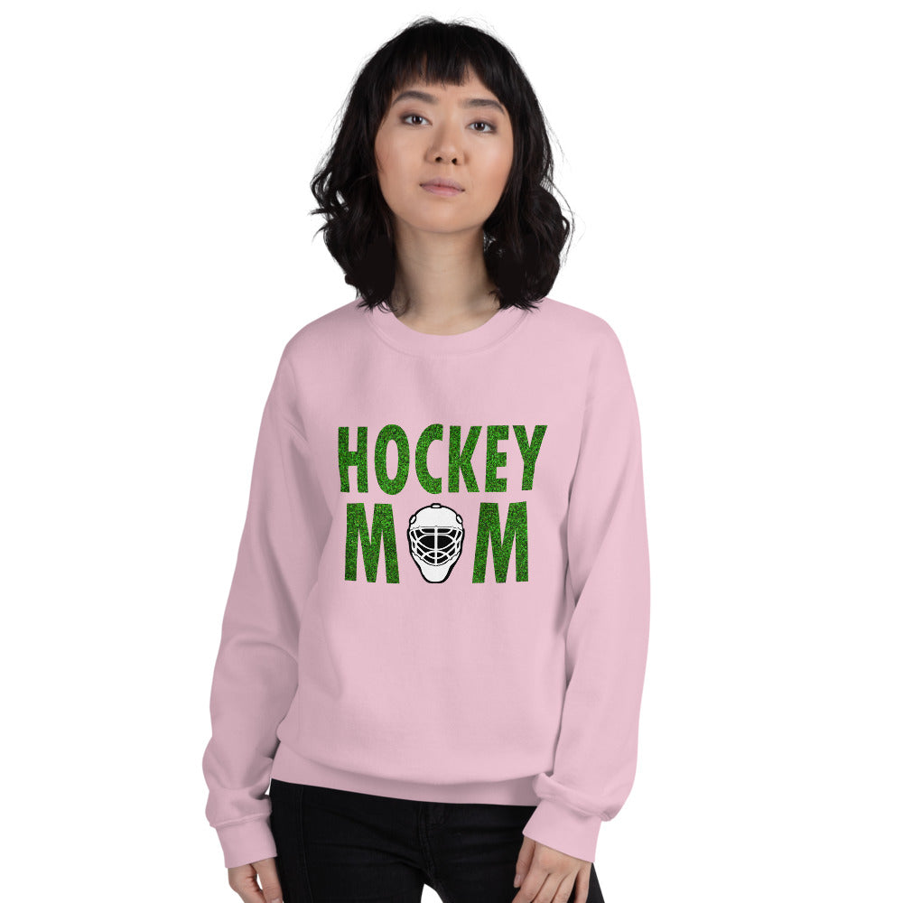 Hockey Mom Meme Pullover Crewneck Sweatshirt for Mothers