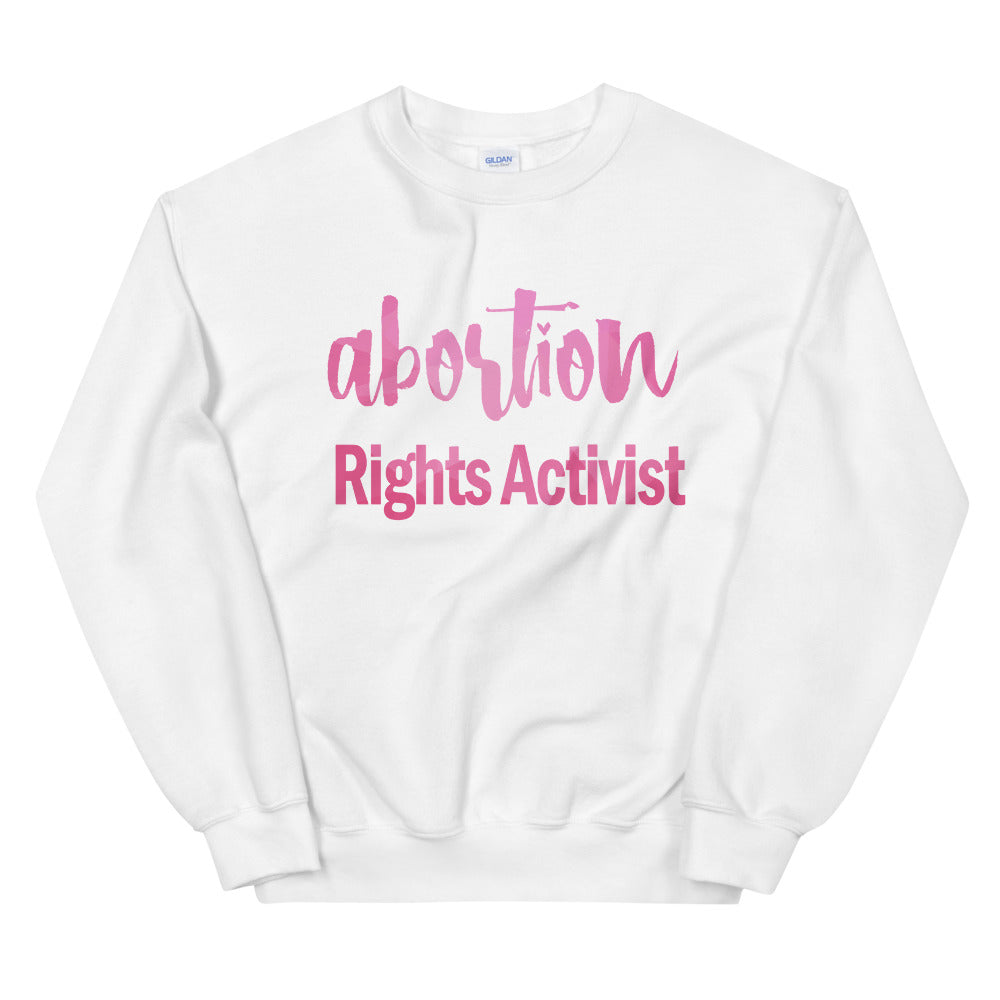 Abortion Rights Activist Crewneck Sweatshirt for Women