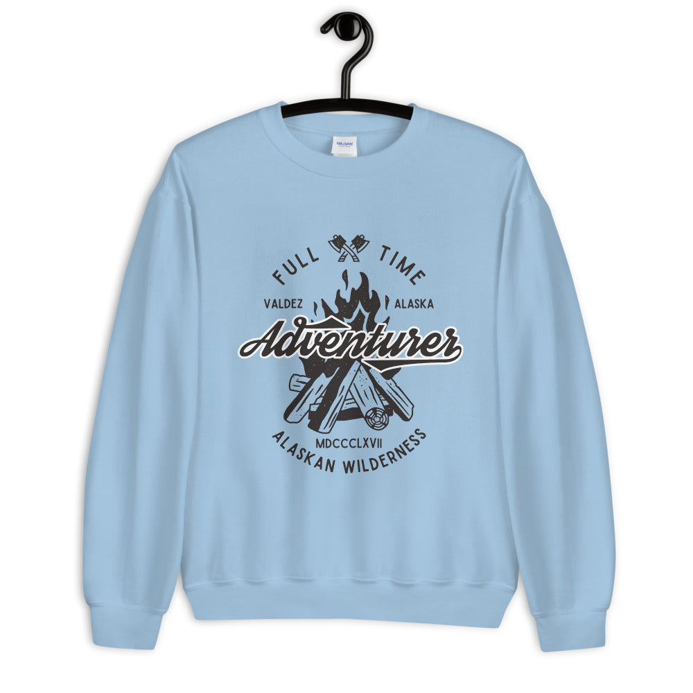 Alaskan Wilderness Full Time Adventure Crewneck Sweatshirt
