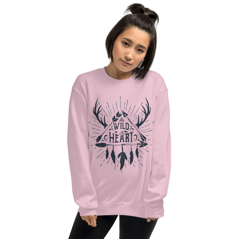 Wild at Heart Crewneck Sweatshirt for Women