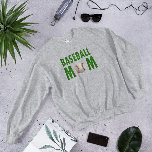 Baseball Mom Meme Crewneck Sweatshirt for Mother
