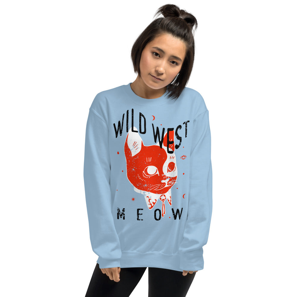 Wild West Meow Empowerment Crewneck Sweatshirt