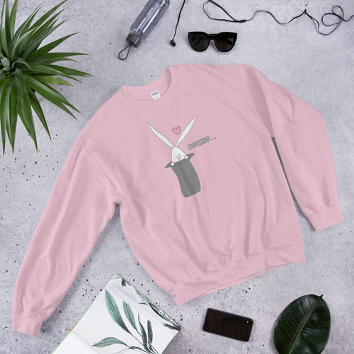 Cute Bunny Heart Confession Crewneck Sweatshirt