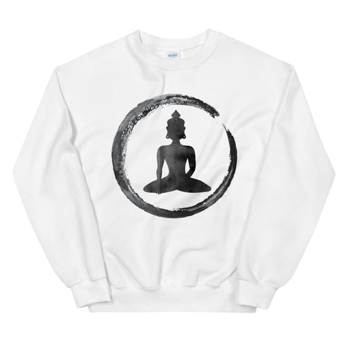 Buddha Meditation Crewneck Sweatshirt for Women