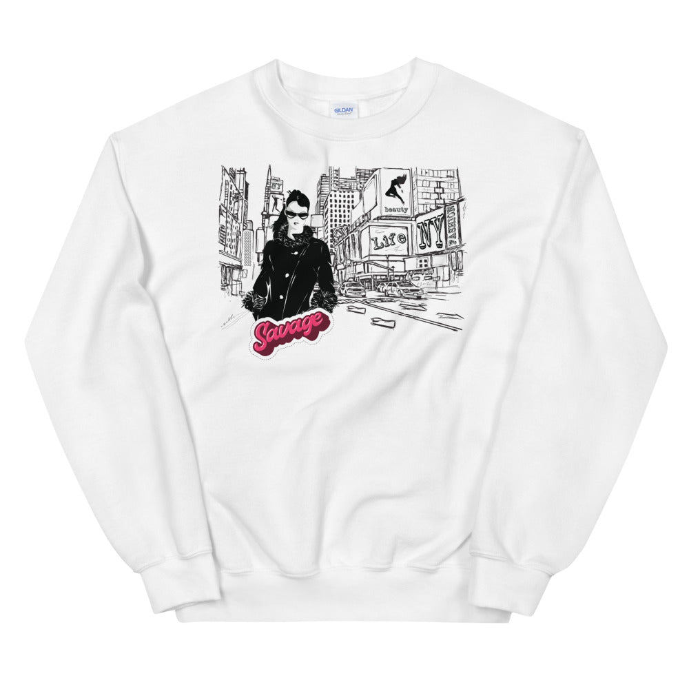 Fashion Savage New York City Crewneck Sweatshirt for women