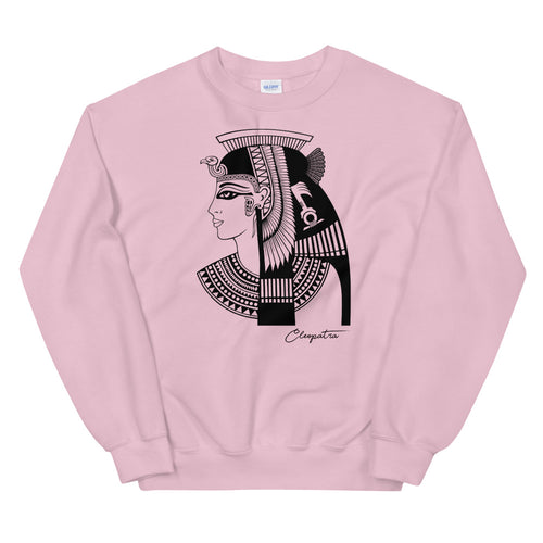 Pink Cleopatra Egyptian Pullover Crewneck Sweatshirt for Women