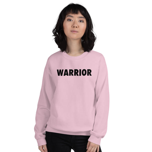 Warrior Sweatshirt | Pink One word Sweatshirt for Women