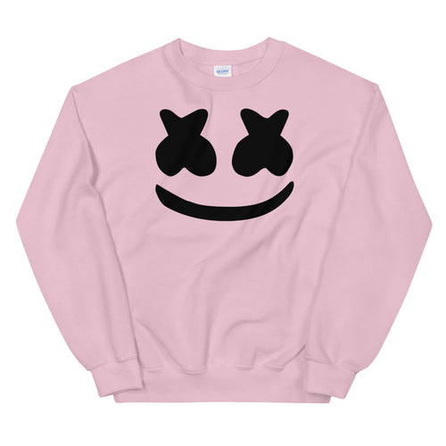 Pink DJ Marshmello Pullover Crewneck Sweatshirt for Women