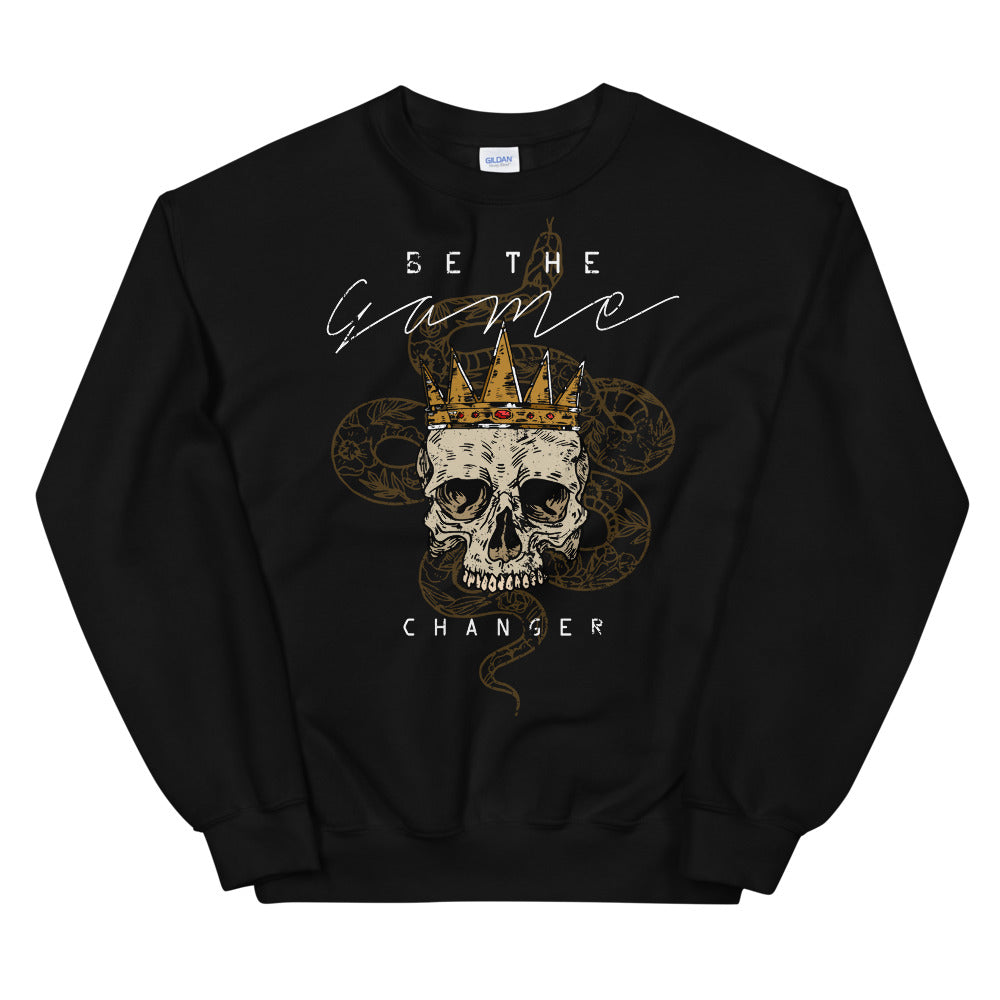 Be the Game Changer Crowned Skull & Snake Crewneck Sweatshirt