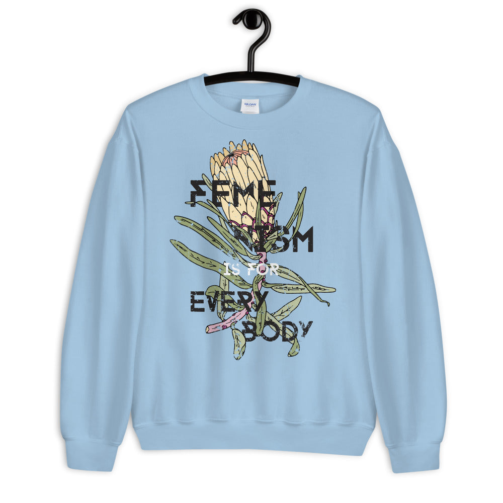 Feminism is For Everybody Sweatshirt Pullover Crewneck for Women