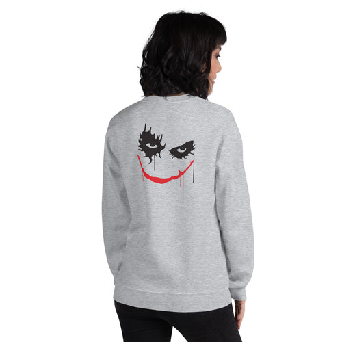 Clown Sweatshirt | Back Print Twisty the Clown Crewneck Sweatshirt
