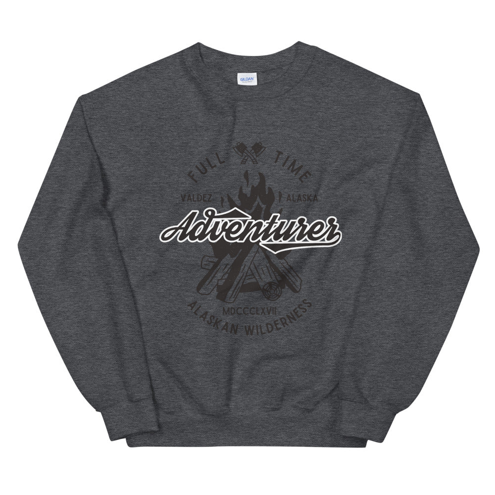 Alaskan Wilderness Full Time Adventure Crewneck Sweatshirt