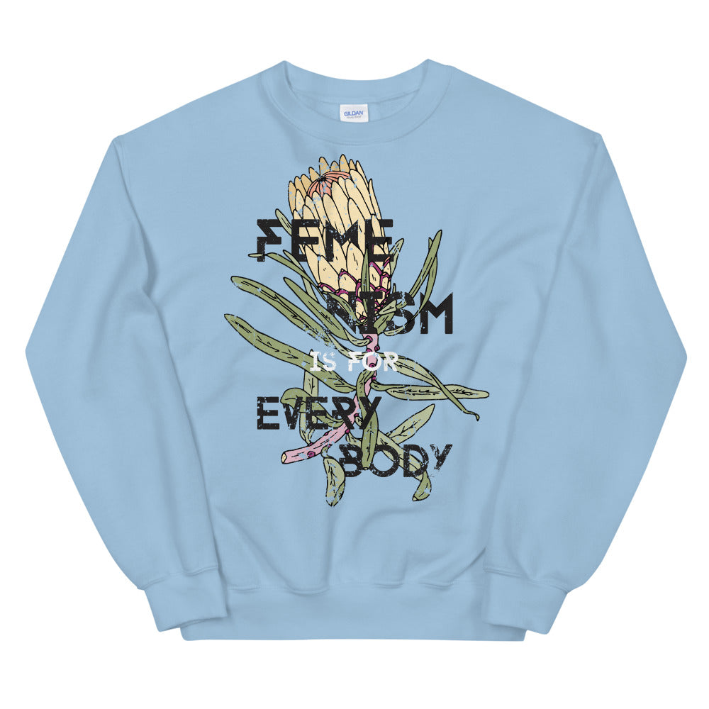 Feminism is For Everybody Sweatshirt Pullover Crewneck for Women