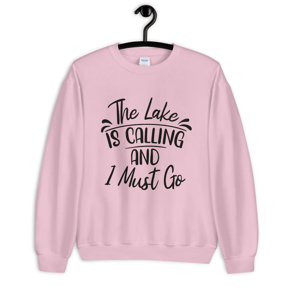 The Lake is Calling And I Must Go Crewneck Sweatshirt