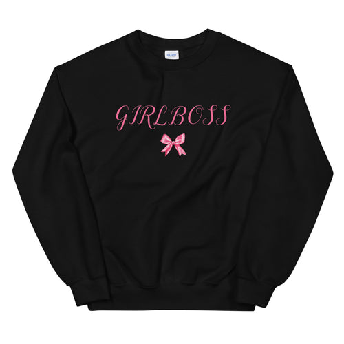 Girl Boss Ribbon Sweatshirt for Women and Girls