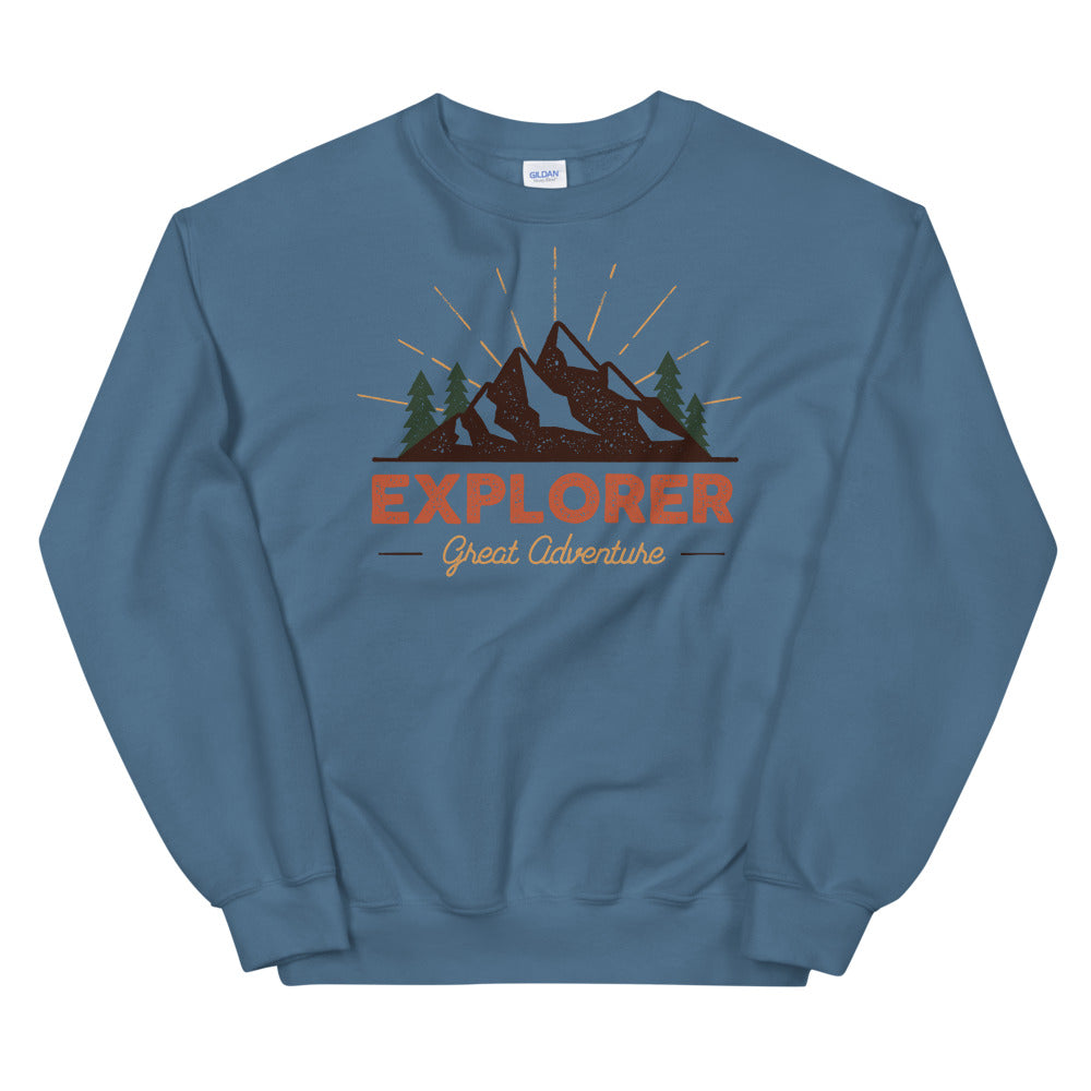 Explorer Great Adventure Crewneck Sweatshirt for Women