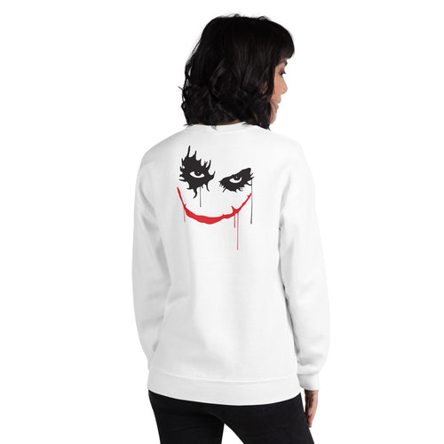 Clown Sweatshirt | White Back Print Twisty the Clown Sweatshirt