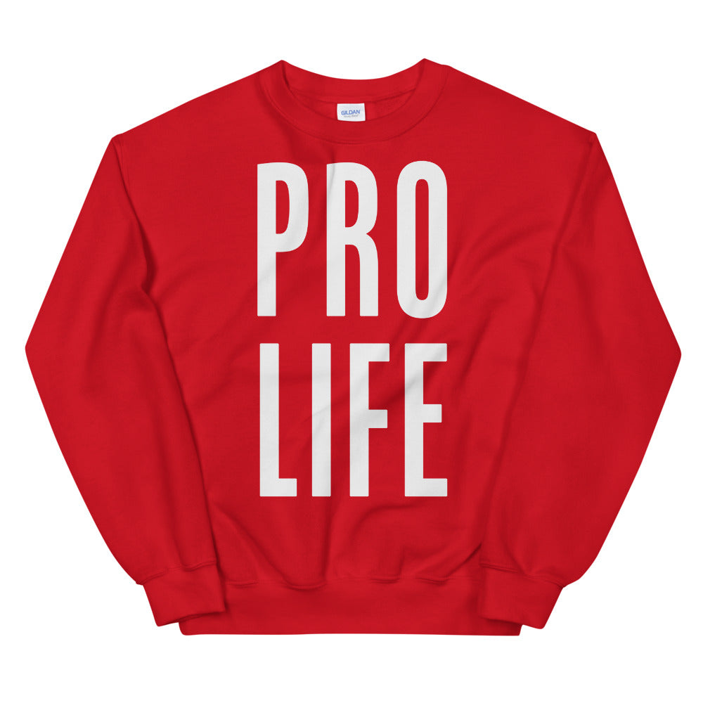 Pro Life Sweatshirt | Red Pro Life Sweatshirt for Women