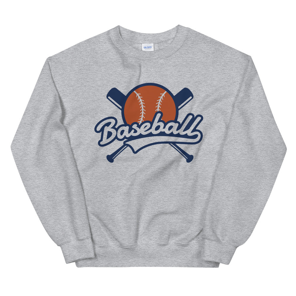 Baseball Crewneck Sweatshirt for Sporty Women