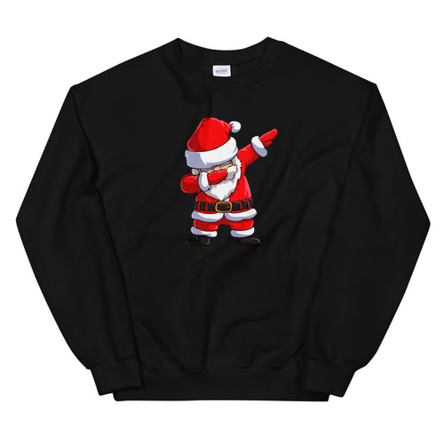 Black Dab Santa Pullover Crewneck Sweatshirt for Women