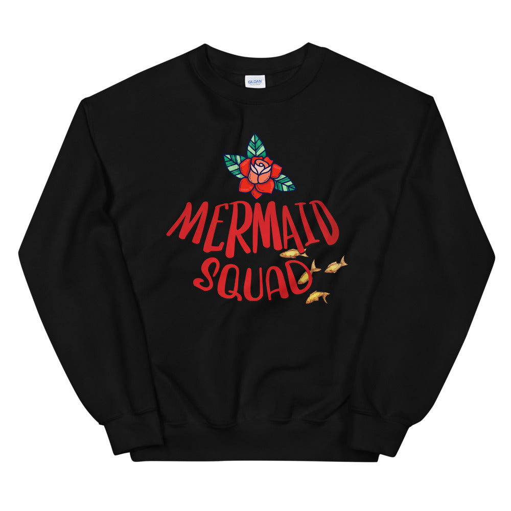 Mermaid Squad Crewneck Sweatshirt for Women
