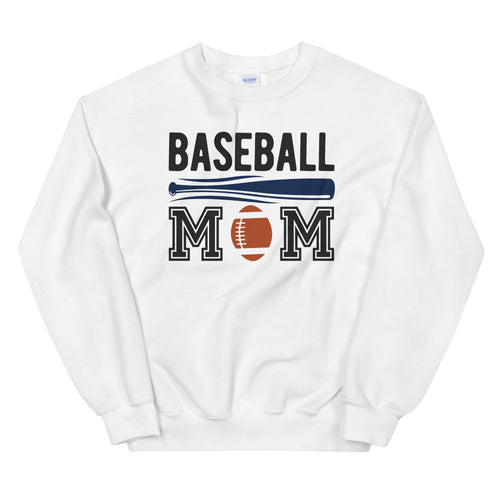 Baseball Mom Crewneck Sweatshirt for Women