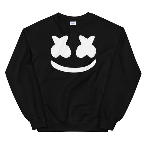 Dj Marshmello Sweatshirt - Black Marshmello Pullover Crewneck for Women