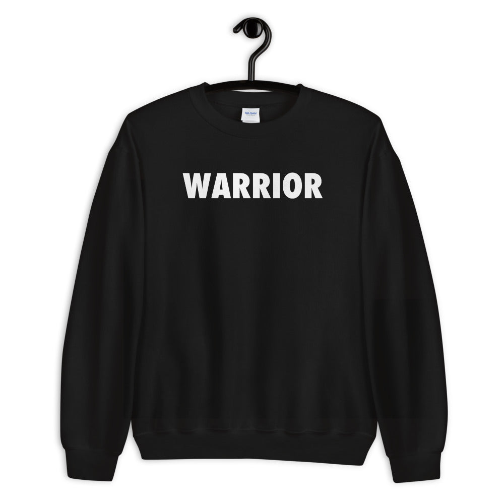 Warrior Sweatshirt | Black One Word Sweatshirt for Women