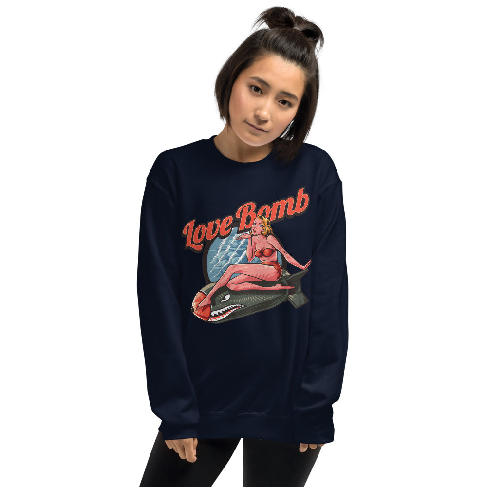 Love Bomb Sweatshirt | Navy Vintage Love Bomb Sweatshirt